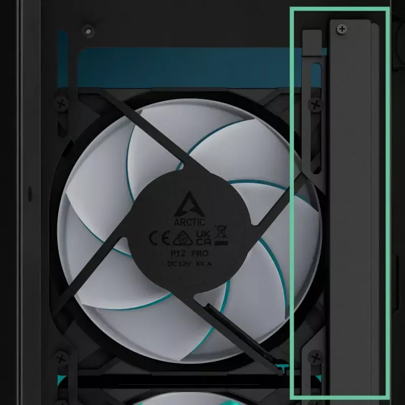 ARCTIC Xtender VG (Valge) Premium E-ATX arvuti korpus vertikaalse GPU paigaldusega