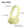 Sony WHCH520Y.CE7, juhtmevaba, kõned/muusika, 20 - 20000 Hz, 147 g, peakomplekt, kollane