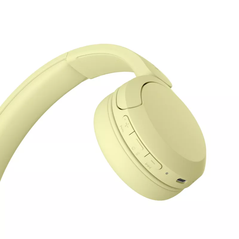 Sony WHCH520Y.CE7, juhtmevaba, kõned/muusika, 20 - 20000 Hz, 147 g, peakomplekt, kollane