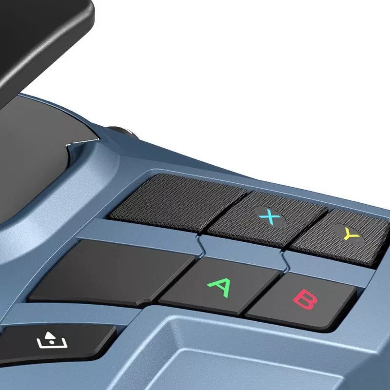 Thrustmaster TCA Sidestick X Airbus Edition must, hall USB-juhtkang analoog arvutile, Xboxile