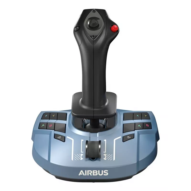 Thrustmaster TCA Sidestick X Airbus Edition must, hall USB-juhtkang analoog arvutile, Xboxile