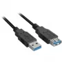 SHARKOON USB-kaabel - 2xUSB3.0-a USB 3.2 Gen 1 (3.1 Gen 1) USB A - 1m