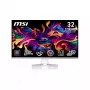 MSI MPG 321URXWDE QD-OLED arvutimonitor 80 cm (31,5 tolli) 3840 x 2160 pikslit 4K Ultra HD valge