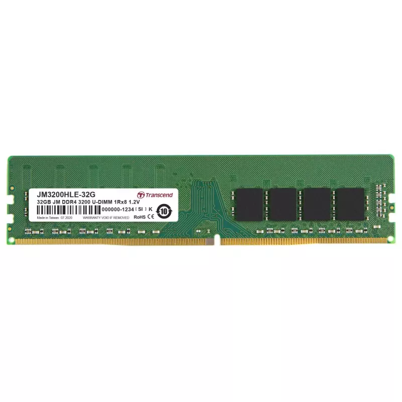 TRANSCEND 32GB DDR4 3200MHz DIMM 2rx8 CL22 1.2v