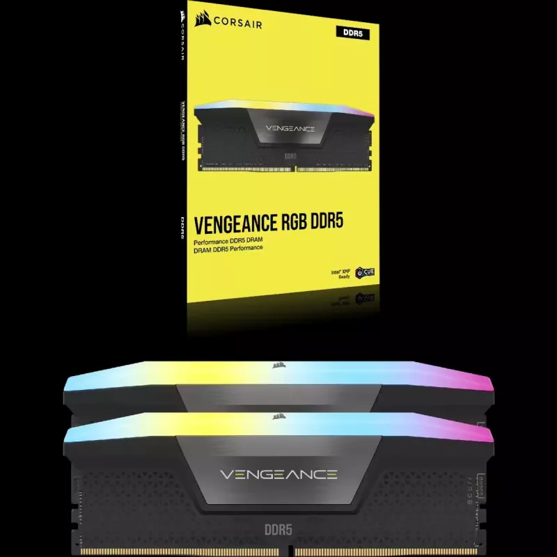 CORSAIR Memory 32GB DDR5 (2x16GB) DRAM 6400MT/s CL36 Memory Kit Vengeance RGB – must