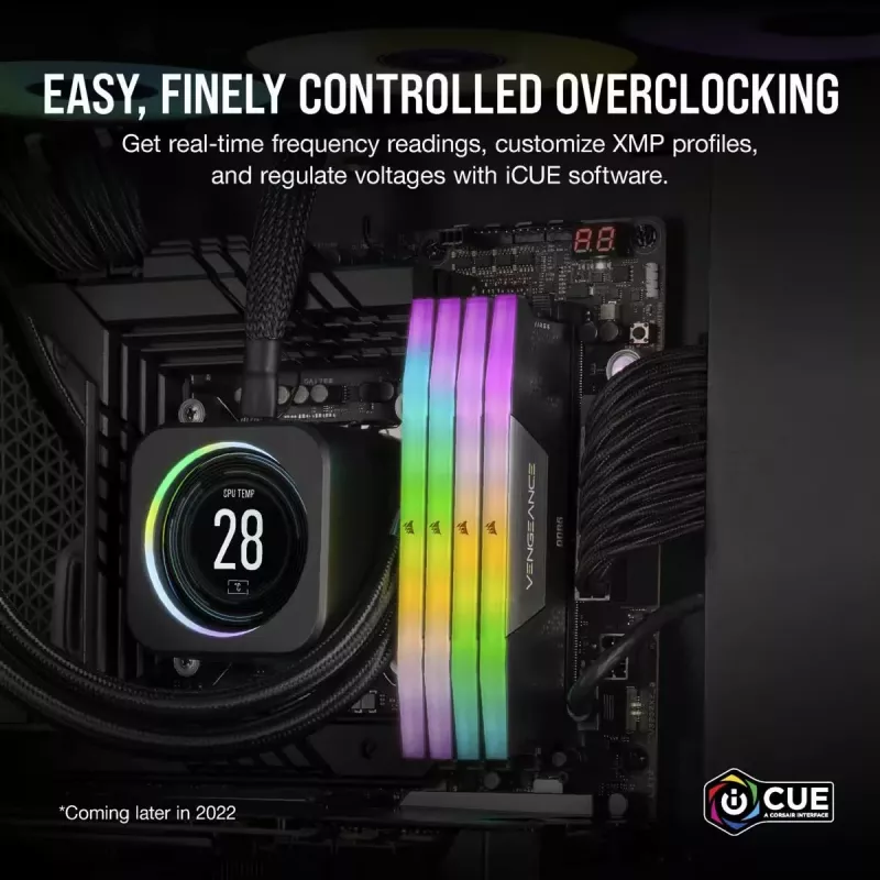 CORSAIR Memory 32GB DDR5 (2x16GB) DRAM 6400MT/s CL36 Memory Kit Vengeance RGB – must