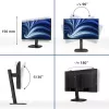 Philips 3000 seeria 24B2U3301/00 arvutimonitor 60,5 cm (23,8 tolli) 1920 x 1080 pikslit Full HD LCD must