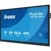 iiyama TE7513A-B1AG Signage Display Interaktiivne lameekraan 190,5 cm (75 tolli) Wi-Fi 500 cd/m² 4K Ultra HD Must Puuteekraan Sisseehitatud protsessor Android 18/7