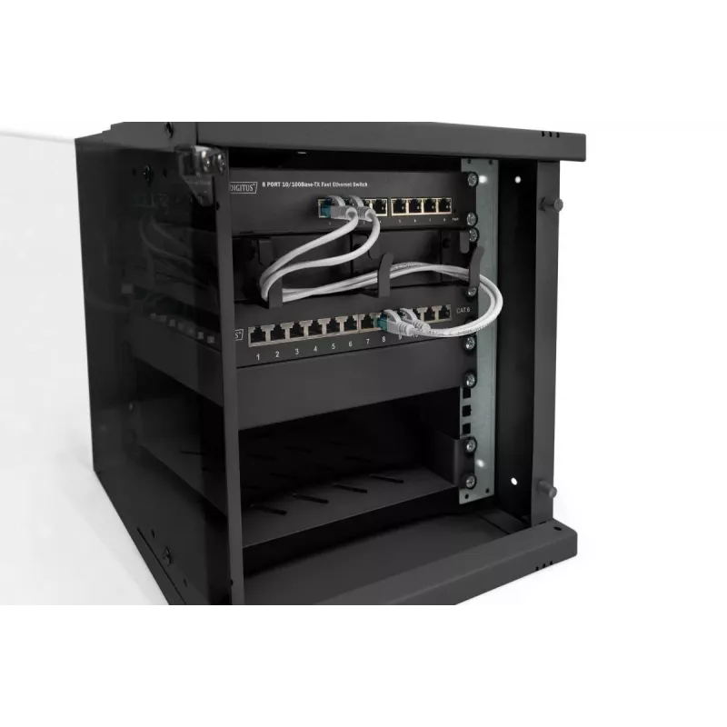 DIGITUS 10IN 6U seinale kinnitatav kapp - SOHO PRO 325 x 315 x 300mm must