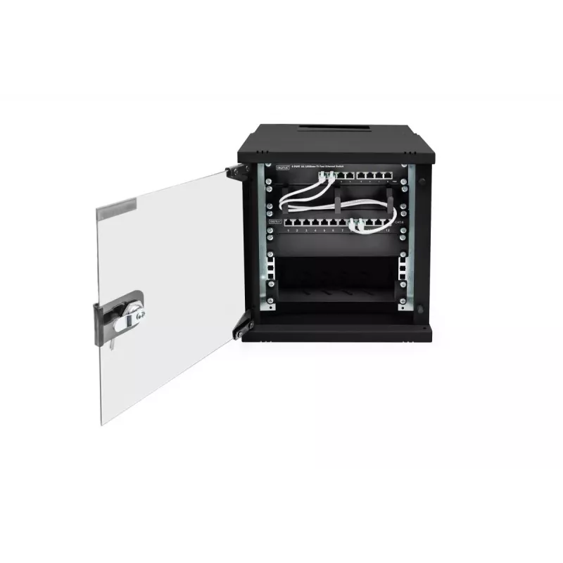 DIGITUS 10IN 6U seinale kinnitatav kapp - SOHO PRO 325 x 315 x 300mm must