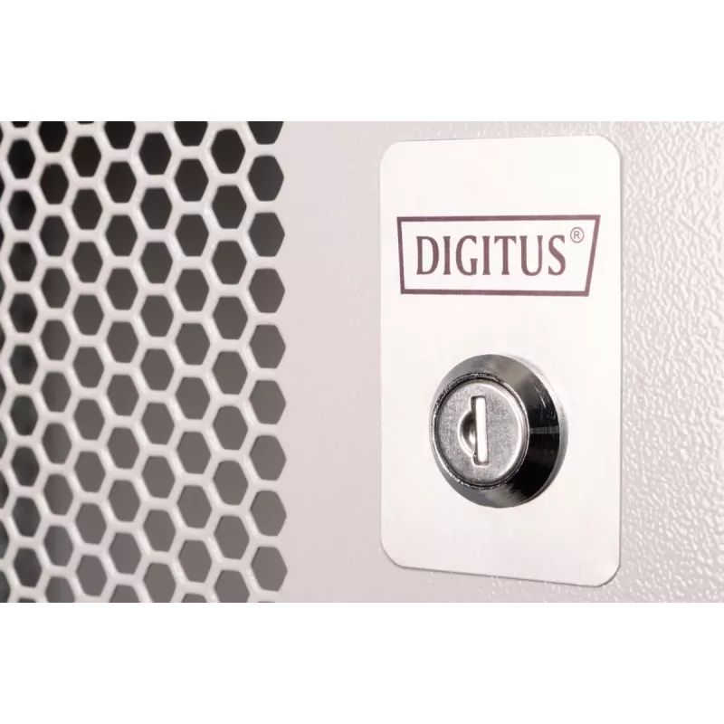 DIGITUS 19-tolline 7U seinakapp - SOHO Pro perforeeritud uks 370 x 540 x 400mm kokku panemata hall