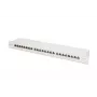 DIGITUS Paigalduspaneel, CAT6A varjestatud, 1U, 24-porti, 8P8C, must RAL 9005, 483