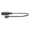 DIGITUS USB 2.0 adapterkaabel, OTG, tüüp micro B - A M/F, 15cm USB 2.0 ühilduv, täisnurkne, must