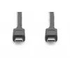 DIGITUS USB USB-C ühenduskaabel, type C to C M/M, 1m Gen2 Must (AK-300139-010-S)