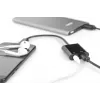 DIGITUS USB USB-C Splitter kaabel, type C - 3.5mm+type C M/F/F, 20cm Must