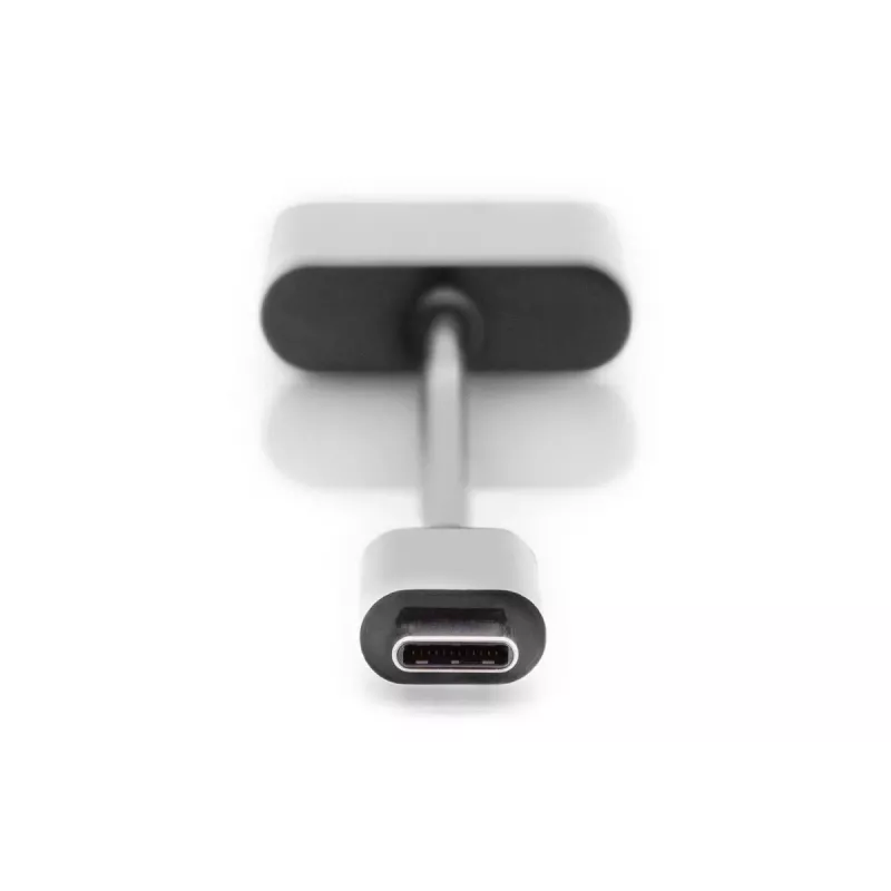 DIGITUS USB USB-C Splitter kaabel, type C - 3.5mm+type C M/F/F, 20cm Must