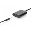 DIGITUS USB USB-C Splitter kaabel, type C - 3.5mm+type C M/F/F, 20cm Must