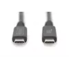 DIGITUS USB 4.0 ühenduskaabel USB-C kuni USB-C max resolutsioon 8K 30Hz PD3.0 40Gbit/s 1m