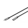 DIGITUS USB-C/M to USB-C/F PD60W Gen1 USB3.0 pikenduskaabel 1m 4K@60Hz