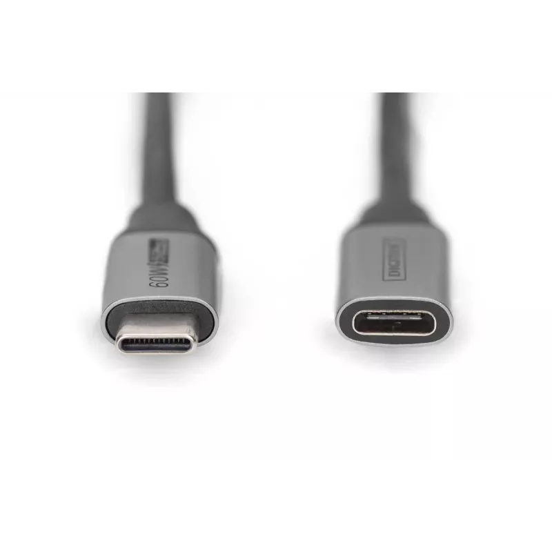 DIGITUS USB-C/M to USB-C/F PD60W Gen1 USB3.0 pikenduskaabel 1m 4K@60Hz