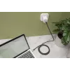 DIGITUS USB 4 ühenduskaabel. TypeC TypeC-le. AL-korpusega PP-punutis 8Ka60Hz. PD3.0. 40Gbit/s. 1m. must