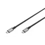 DIGITUS USB 4 ühenduskaabel. TypeC-TypeC. AL-korpus PP punutud 4K60Hz. PD3.0. 20Gbit/s. 3m. must