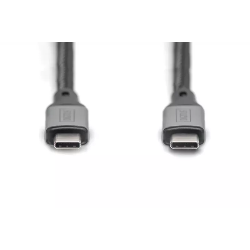 DIGITUS USB 4 ühenduskaabel. TypeC-TypeC. AL-korpus PP punutud 4K60Hz. PD3.0. 20Gbit/s. 3m. must