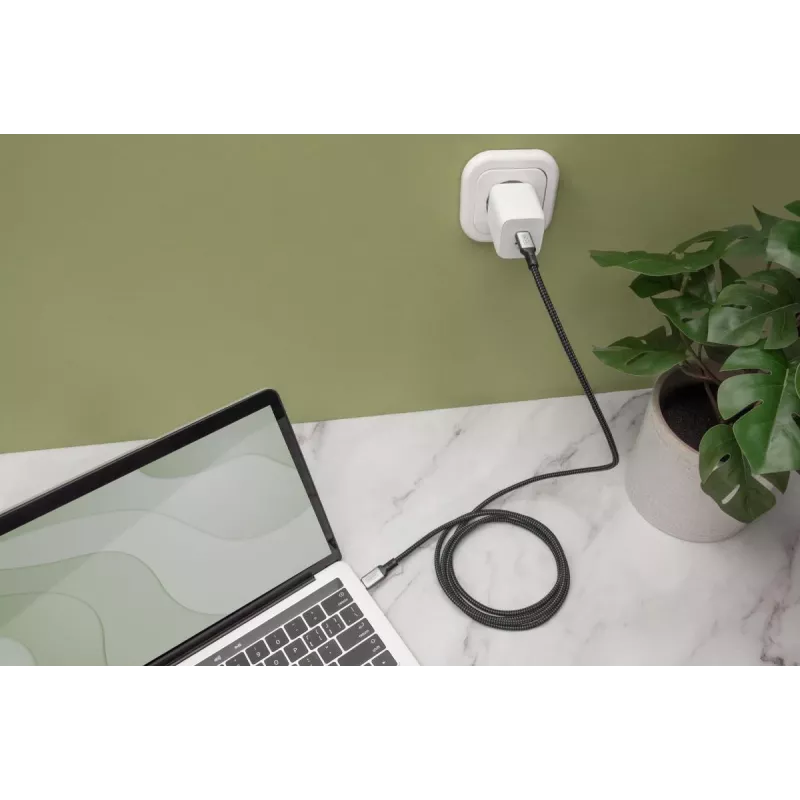 DIGITUS USB 4 ühenduskaabel. TypeC-TypeC. AL-korpus PP punutud 4K60Hz. PD3.0. 20Gbit/s. 3m. must