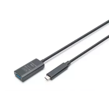 DIGITUS aktiivne USB-C pikenduskaabel - 10G USB 3.2 Gen2 USB-C - USB-A (M/F) - 5m