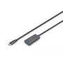 DIGITUS Aktiivne USB-C pikenduskaabel - 5G USB 3.2 Gen1 USB-C - USB-A (M/F) - 5m