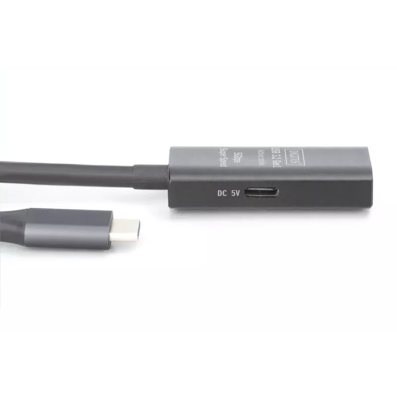 DIGITUS Aktiivne USB-C pikenduskaabel - 5G USB 3.2 Gen1 USB-C - USB-A (M/F) - 5m