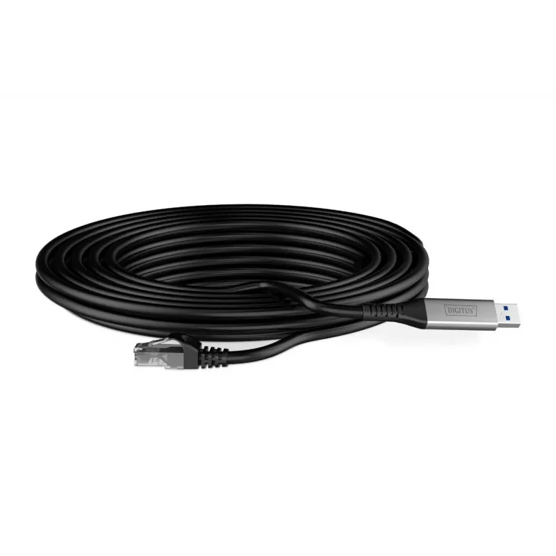 DIGITUS USB 3.2 Gen1 – RJ45 Etherneti kaabel – CAT6a S/FTP Must – 2 m