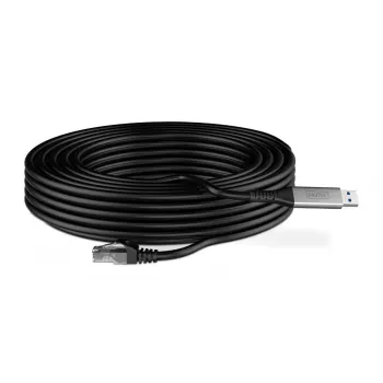 DIGITUS USB 3.2 Gen1 - RJ45 Etherneti kaabel - CAT6a S/FTP Must - 15m