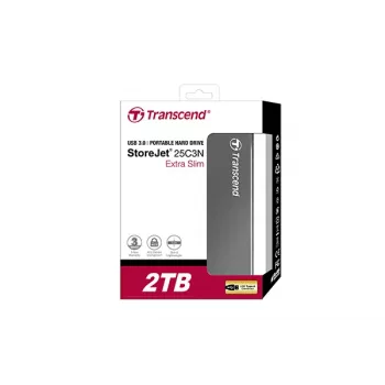 TRANSCEND Storejet 25c3 2TB raudhall