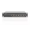 DIGITUS 8 pordiga gigabitine PoE kommutaator 10 inch 8x10/100/1000Mbps RJ45 PoE 96W