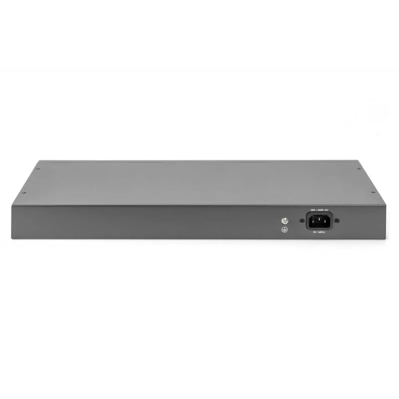 DIGITUS 24-pordine Fast Ethernet PoE-lüliti, 2G Combo TP/SFP, 390 W