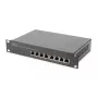 DIGITUS 8-pordiline gigabitine Ethernet-kommutaator 10-tolline 8x10/100/1000 Mbps RJ45