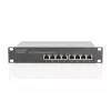 DIGITUS 8-pordiline gigabitine Ethernet-kommutaator 10-tolline 8x10/100/1000 Mbps RJ45