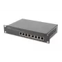 DIGITUS L2 hallatav Gigabit Ethernet PoE lüliti 8-pordiline PoE, 10-tolline 80W PoE eelarve
