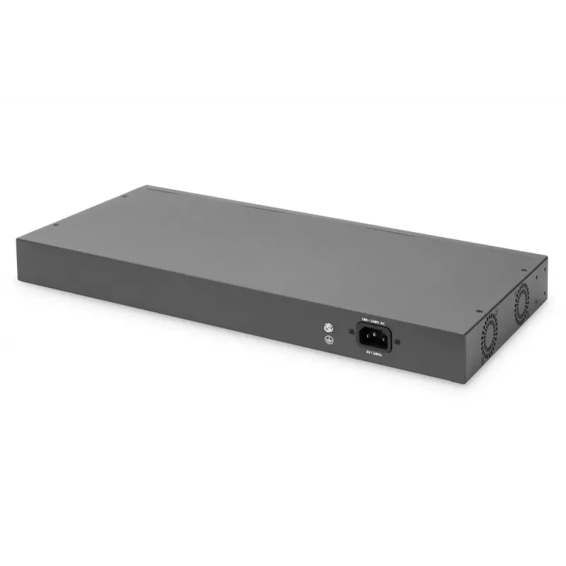 DIGITUS Fast Ethernet PoE Switch 16-pordiline PoE + 2 Combo. 250 W PoE eelarve