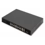 DIGITUS PoE-lüliti 16 porti 10/100 Mbps 16 x10/100Mbps PoE RJ45 porti, 1x GE RJ45, 1x SFP