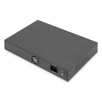 DIGITUS PoE-lüliti 16 porti 10/100 Mbps 16 x10/100Mbps PoE RJ45 porti, 1x GE RJ45, 1x SFP