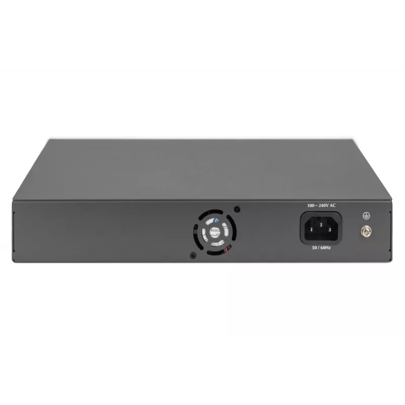 DIGITUS PoE-lüliti 16 porti 10/100 Mbps 16 x10/100Mbps PoE RJ45 porti, 1x GE RJ45, 1x SFP