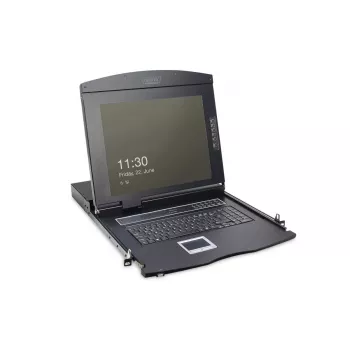 DIGITUS modulaarkonsool 17 TFT & puuteplaat ilma klaviatuurita ilma KVM-moodulita