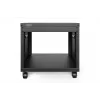 DIGITUS 8U AVS rack 420x507x460mm keermestatud kinnitusavad rattad must