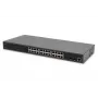 DIGITUS Gigabit Ethernet Switch PoE-sisestiga, 24 porti, L2 hallatav, 2 SFP üleslinki