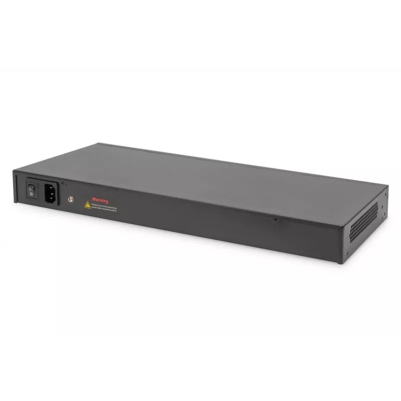 DIGITUS Gigabit Ethernet Switch PoE-sisestiga, 24 porti, L2 hallatav, 2 SFP üleslinki