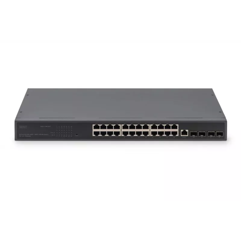 DIGITUS Switch 24 Port GE 4 SFP+ UPLINK L2+ 10/100/1000