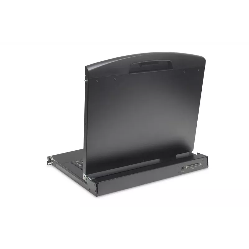 DIGITUS modulaarne 43,2 cm (19 tolli) HD TFT konsool 1 VGA pordiga. RAL 9005 must - GE klaviatuur