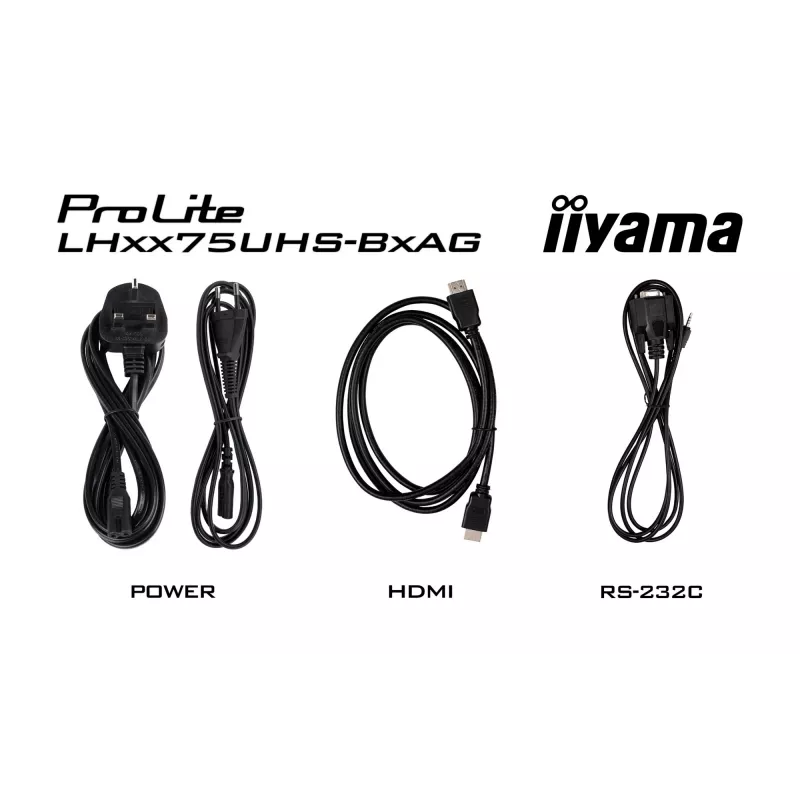 iiyama LH7575UHS-B2AG Signage Display Digitaalne infotahvel 190.5 cm (75 tolli) LCD Wi-Fi 500 cd/m² 4K Ultra HD Must Sisseehitatud protsessor Android 11 24/7